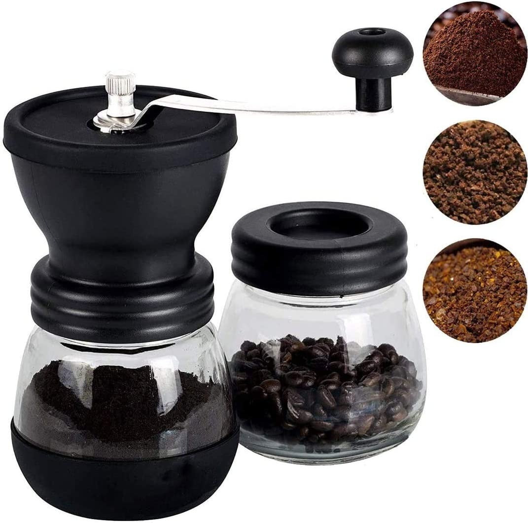 Imagen Molino de Café Manual con Vidrio y Doble Recipiente 1