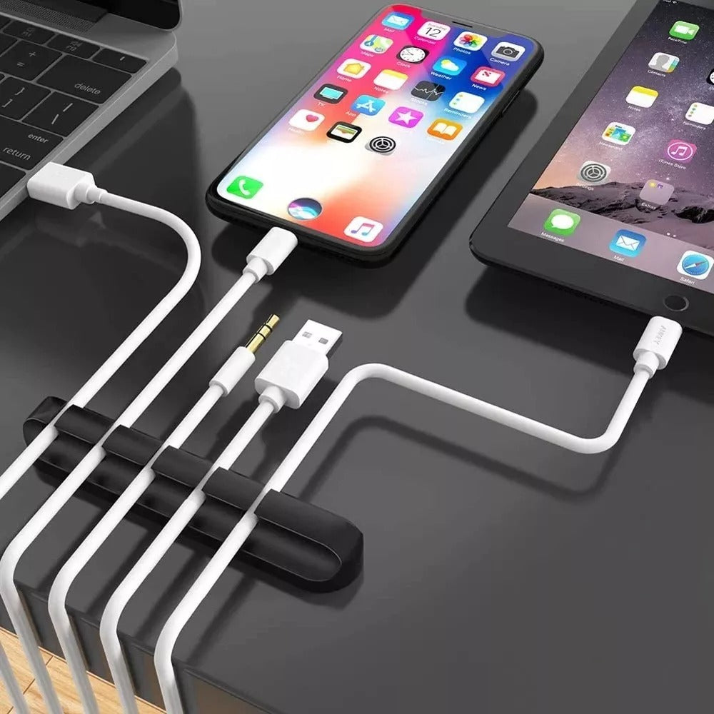 Imagen Organizador de Cables 5 Entradas Adhesivo 5