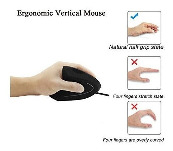 Imagen Mouse Ergonomico Vertical Inalambrico para Zurdos 6