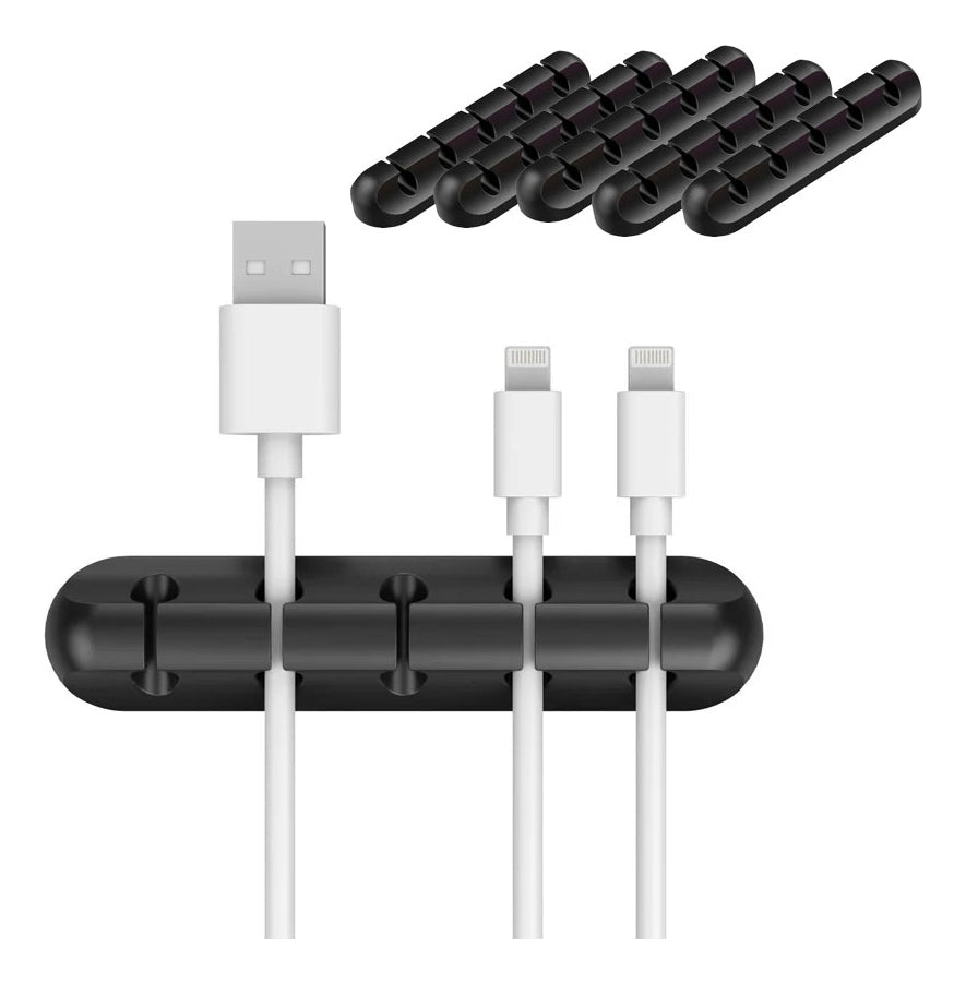 Imagen Organizador de Cables Adhesivo x5 1