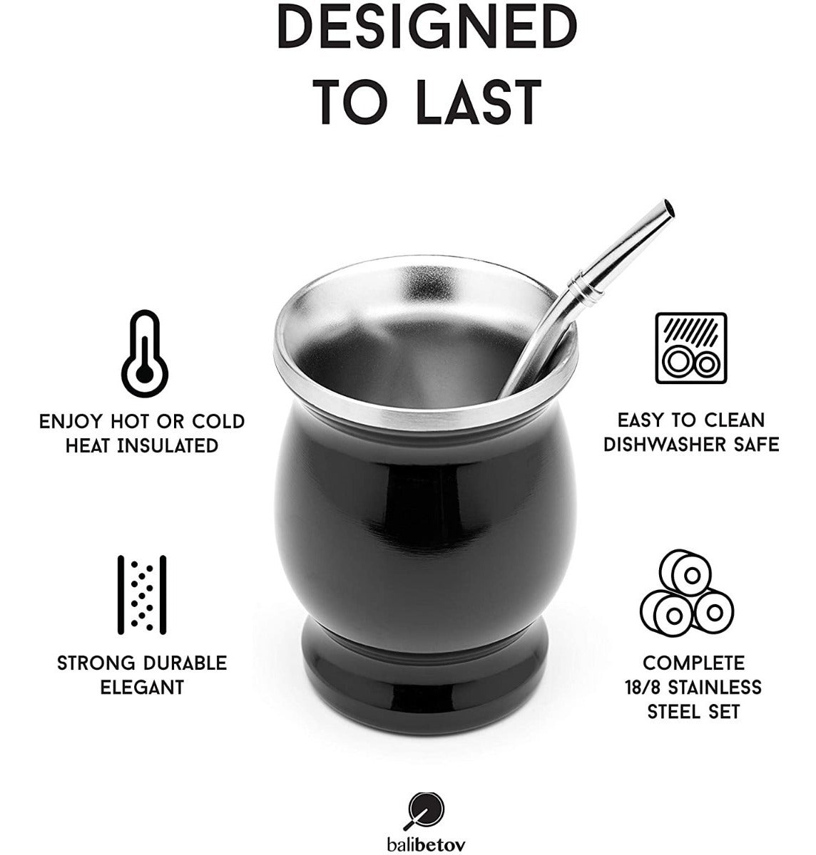 Imagen Vaso Yerba Mate Acero Inoxidable con Accesorios 3