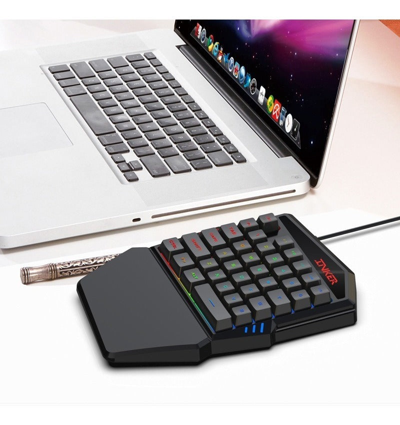 Imagen Teclado Gamer Una Mano RGB K99 3