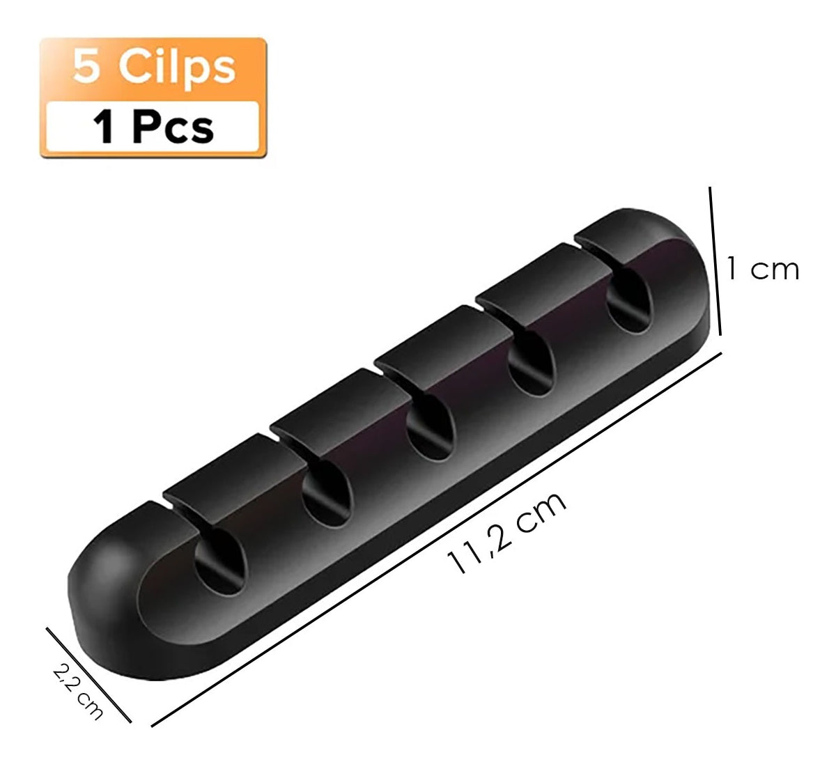 Imagen Organizador de Cables Adhesivo x5 2