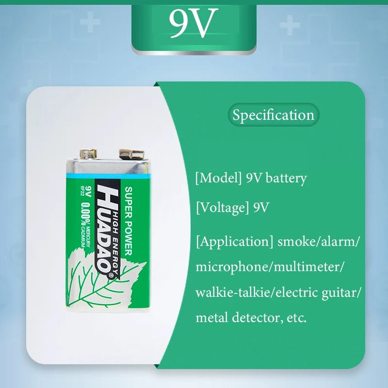 Imagen Pila de Carbono 9V Pack x10 5