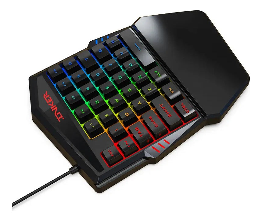 Imagen Teclado Gamer Una Mano RGB K99 2