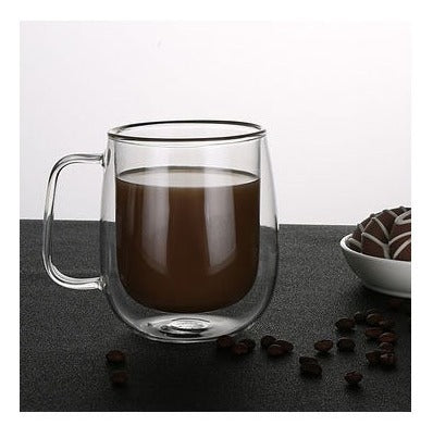 Imagen Taza Doble Pared Borosilicato 350ml X 2 7
