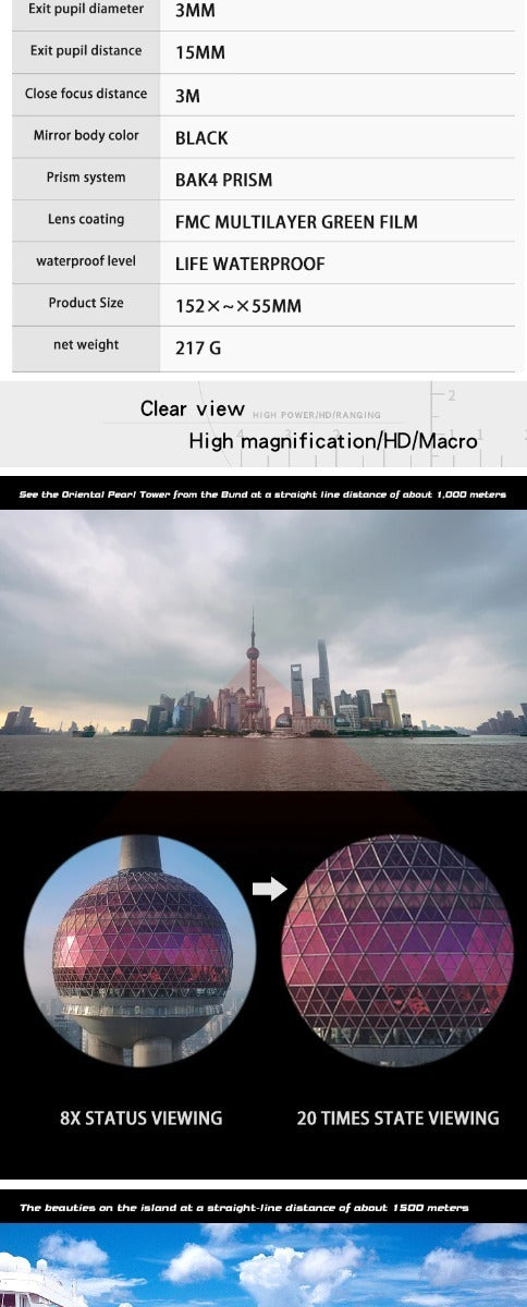 Imagen Telescopio Monocular Luxun 8x 5