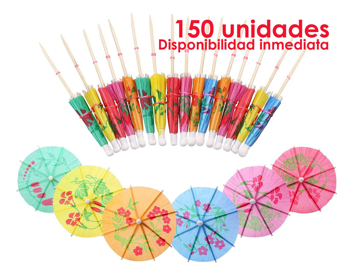 Imagen Sombrillas Decorativas de Coctel 150 Pack 4