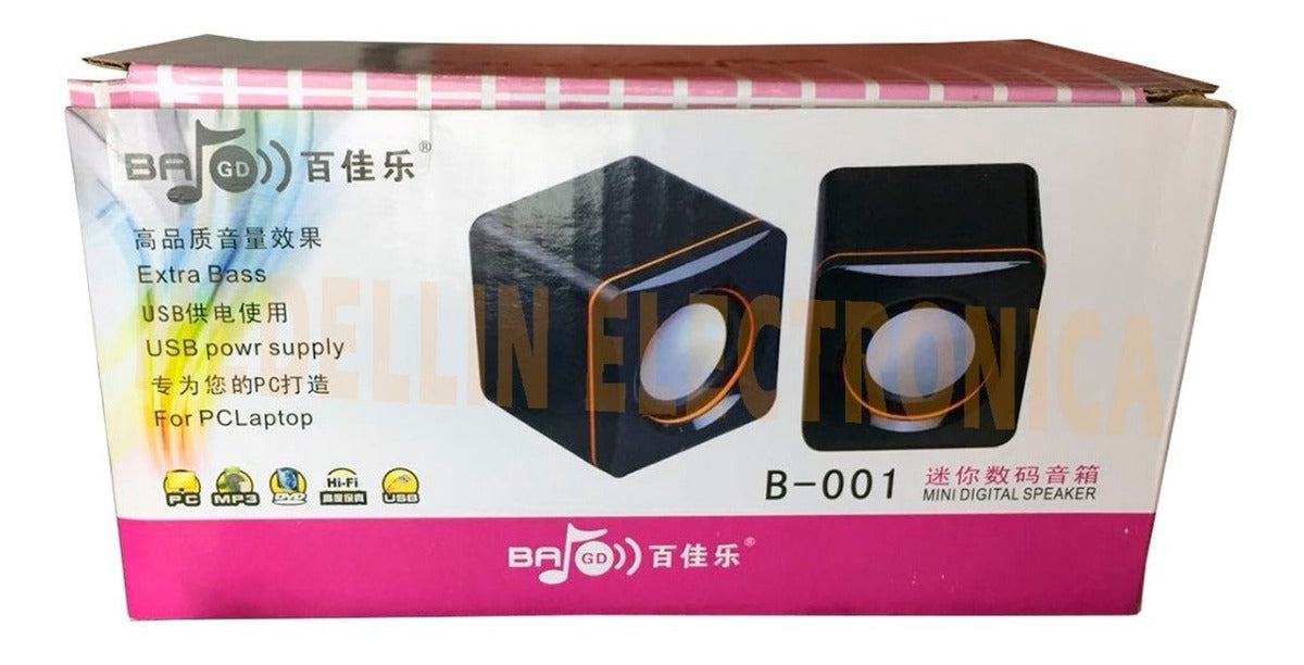 Imagen Parlantes USB para PC y Portátil 3.5mm 3