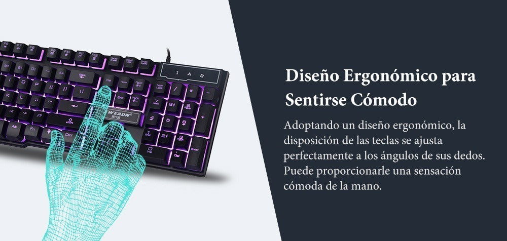 Imagen Teclado Gamer Retroiluminado GX50 5