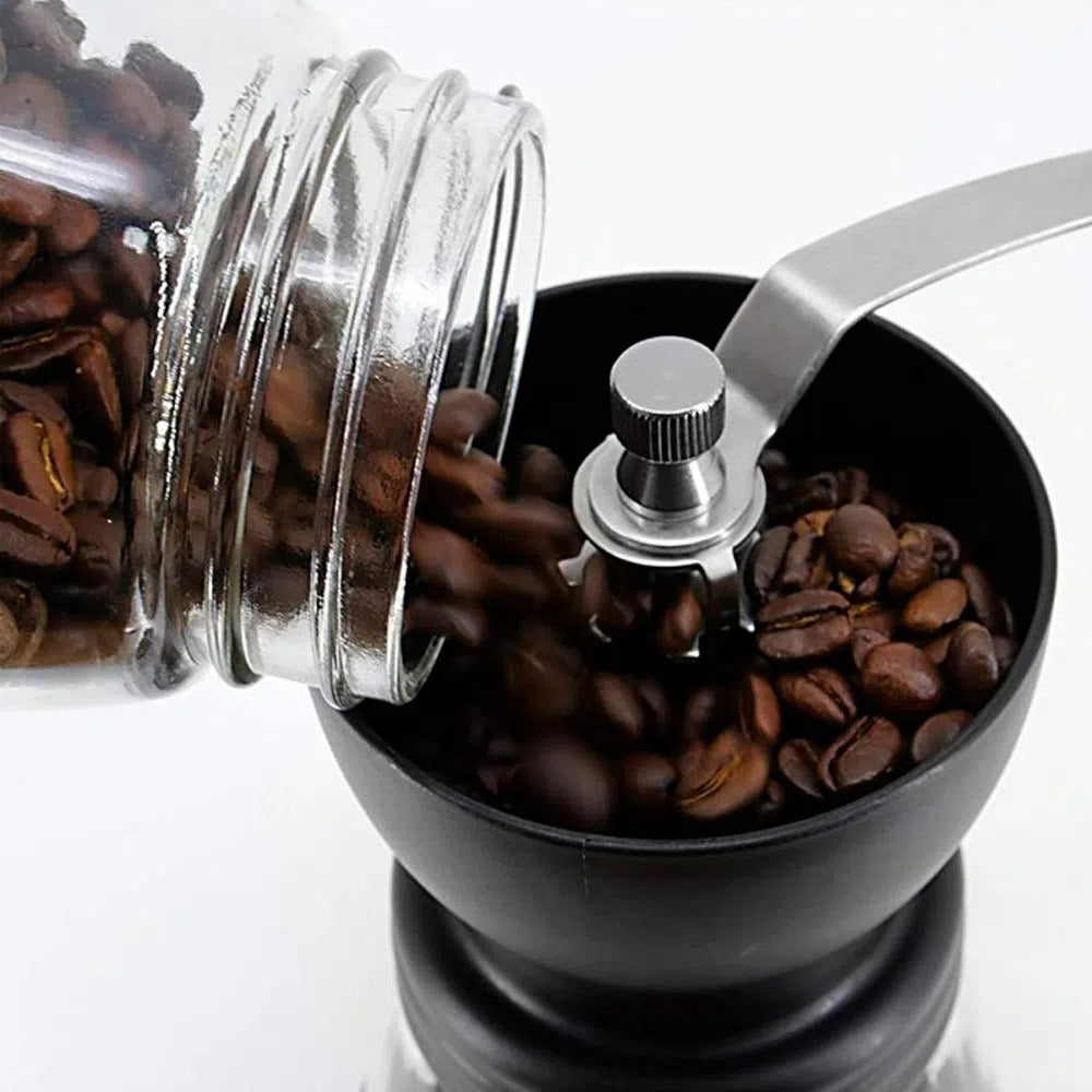 Imagen Molino de Café Manual con Vidrio y Doble Recipiente 6