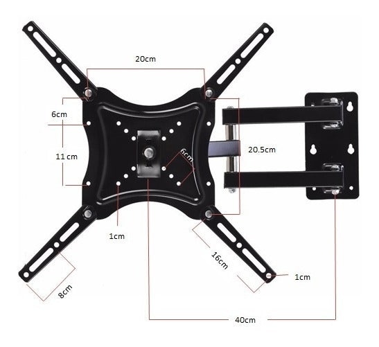 Imagen Soporte Pared TV LCD LED 14-55'' 50kg 3