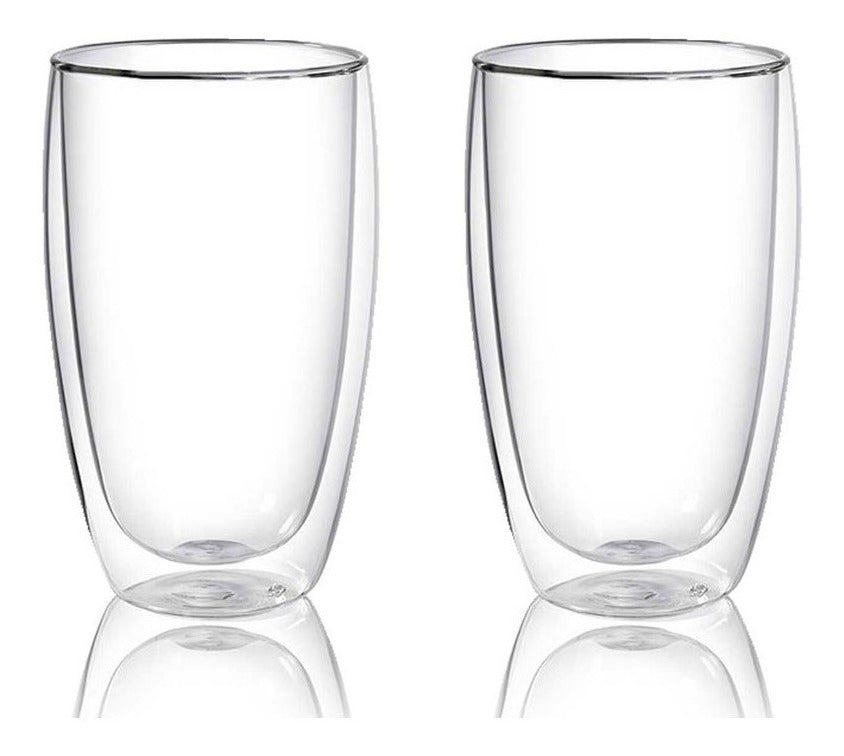 Imagen Vaso Vidrio Borosilicato Doble Pared 450ml 2