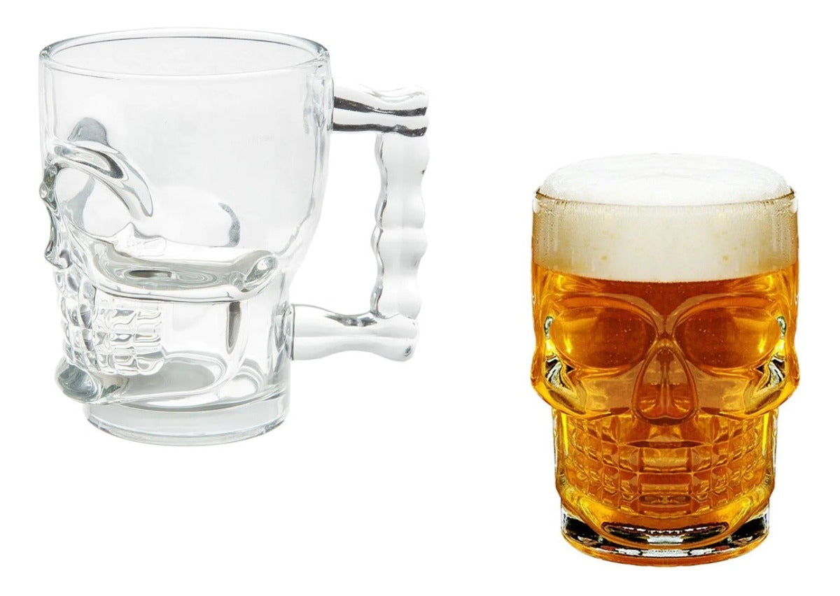 Imagen Vaso Cervecero Skull 500ml x2 1