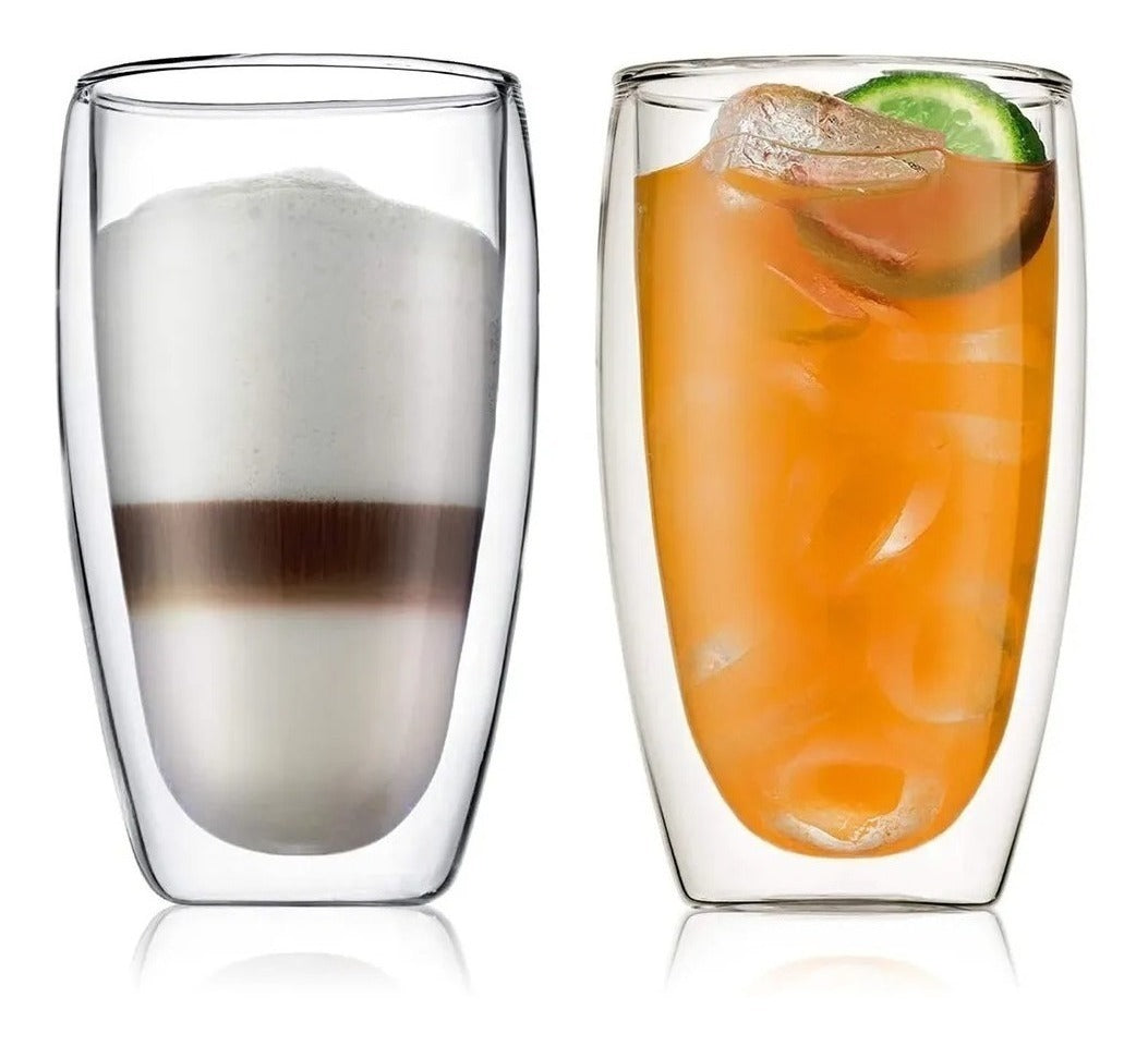 Imagen Vaso Vidrio Borosilicato Doble Pared 450ml 1