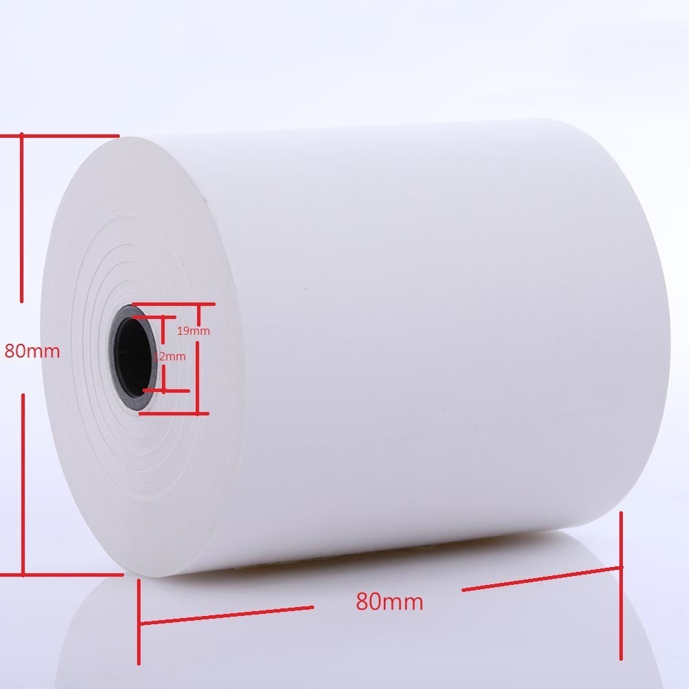 Imagen Rollo Papel Térmico 80mm x 60mts Pack de 20 2