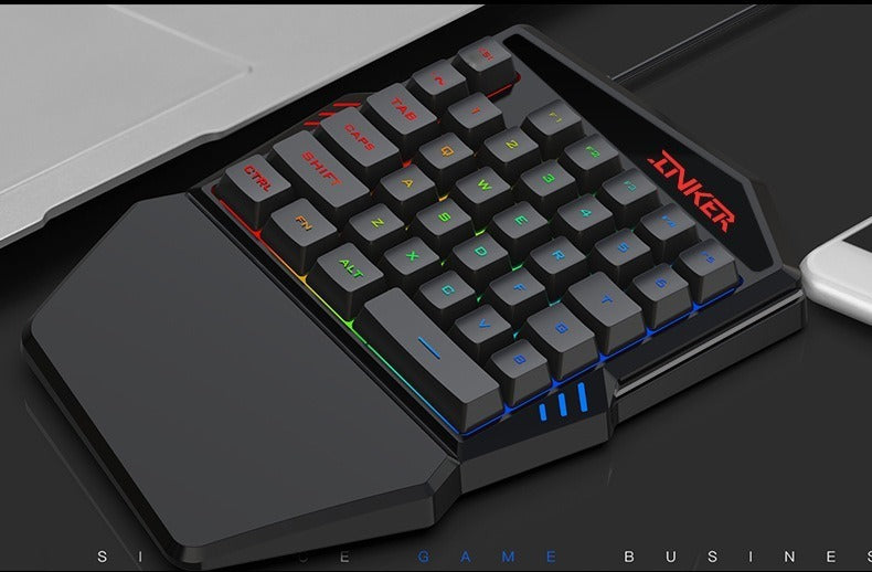 Imagen Teclado Gamer Una Mano RGB K99 5