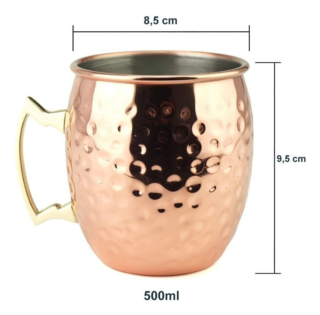 Imagen Taza Moscow Mule Martillada X4 4