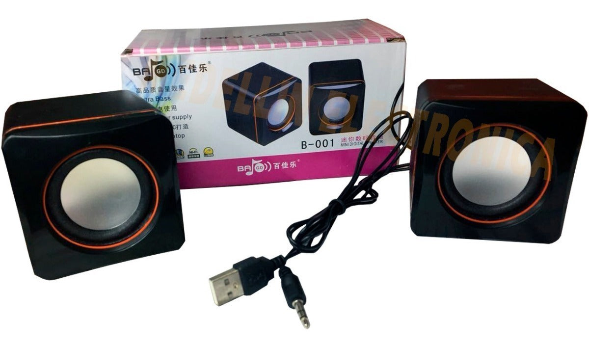 Imagen Parlantes USB para PC y Portátil 3.5mm 1