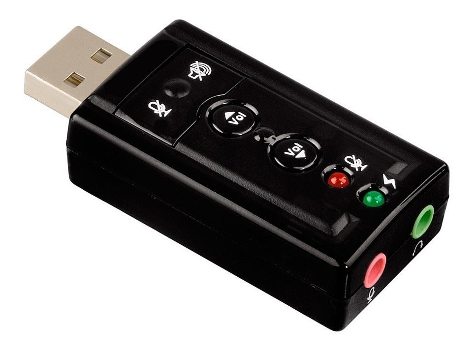 Imagen Tarjeta de Sonido USB 7.1 con Control de Volumen 1
