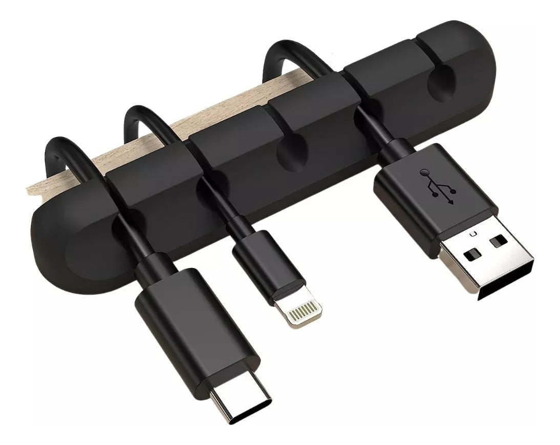 Imagen Organizador de Cables 5 Entradas Adhesivo 7