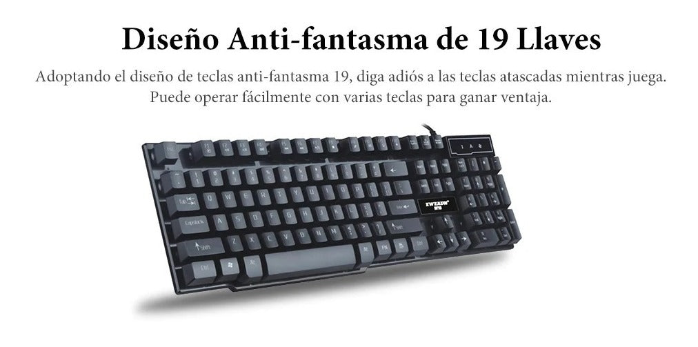 Imagen Teclado Gamer Retroiluminado GX50 4