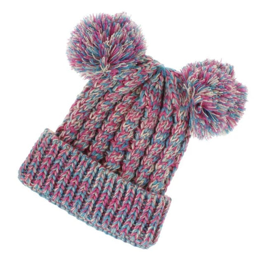 Gorro Tejido 2 Pompones