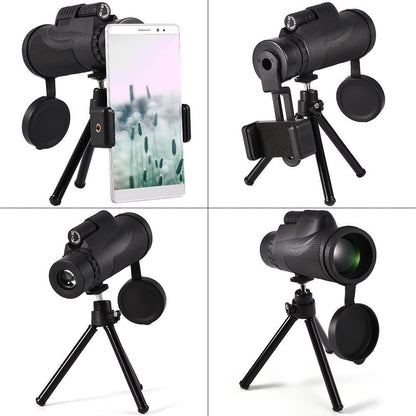 Imagen Telescopio Monocular 12x50 Px7 con Trípode y Soporte Celular 5