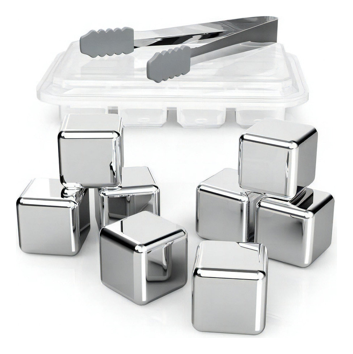 Imagen Cubos de Hielo Reutilizables de Acero Inoxidable Set X8 1