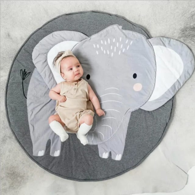 Alfombra Elefante 90X90Cm