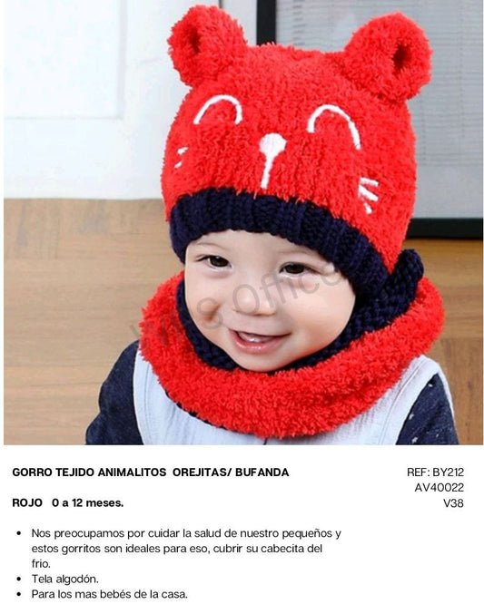 Gorro Tejido Animalitos