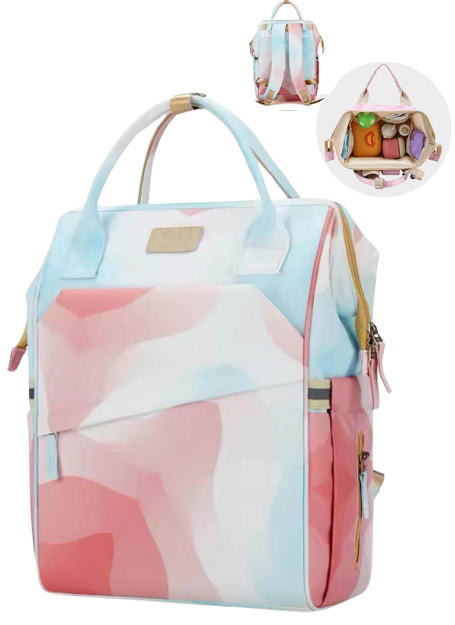 Pañalera Pastel Harmony Bag Con Bolsillos Térmicos